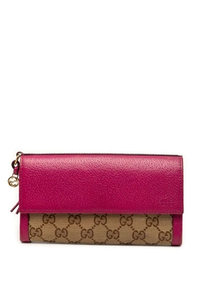 Gucci Pre-Owned 2000-2015 GG Canvas Bree Wallet long wallets - Pink