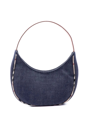 Burberry Pre-Owned 2000-2017 House Check Trimmed Denim shoulder bag - Blue