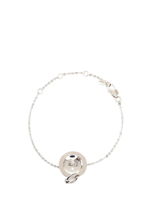 Christian Dior Pre-Owned 1970-2010 Brass CD Button Charm Bracelet costume bracelet - Silver