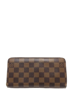 Louis Vuitton Pre-Owned 2018 Damier Ebene Zippy Wallet long wallets - Brown