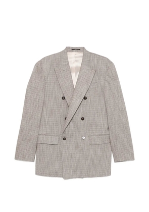 Karl Lagerfeld double-breasted peaked-lapel blazer - Neutrals