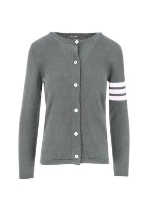 La-Rose stripe-detail cardigan - Grey