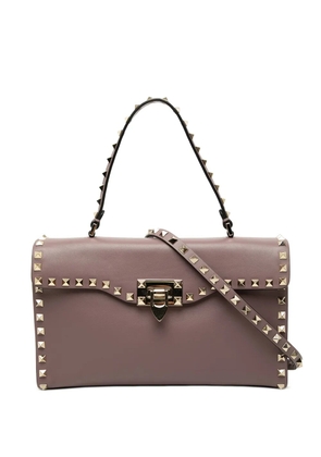 Valentino Garavani Pre-Owned 2000-2017 Small Leather Rockstud Single Handle Flap satchel - Pink