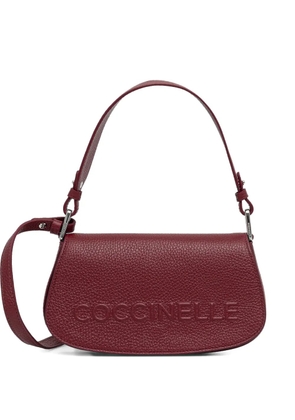 Coccinelle embossed satchel cross body bag - Red