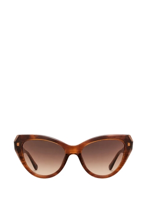 Furla cat-eye-frame sunglasses - Brown