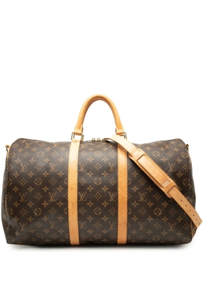 Louis Vuitton Pre-Owned 2006 Monogram Keepall Bandouliere 50 travel bag - Brown