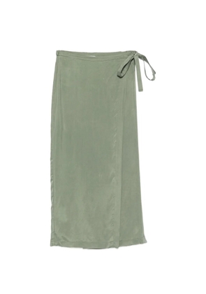RAME wrap-design belted midi skirt - Green