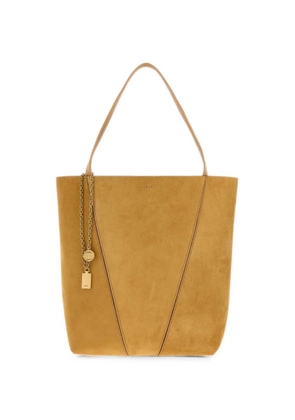 Chloé medium Spin suede tote bag - Yellow