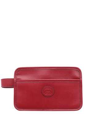 Gucci Pre-Owned 2016-2026 Calfskin Interlocking G clutch bag - Red