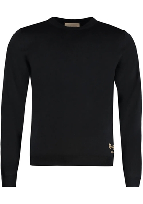 Gucci Horsebit-intarsia wool sweater - Black