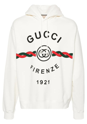 Gucci Firenze 1921 cotton hoodie - White