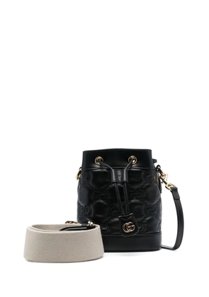 Gucci GG matelassé bucket bag - Black