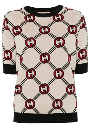 Gucci Interlocking G reversible sweater - Neutrals