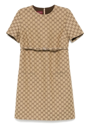 Gucci GG Supreme mini dress - Brown