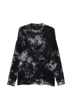 Avant Toi tie-dye bouclé knitwear - Blue