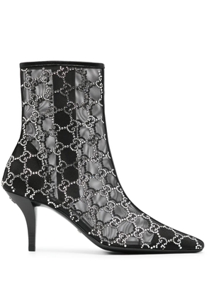 Gucci 85mm GG-motif ankle boots - Black