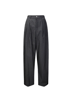 Jejia Elsa checked cotton trousers - Grey
