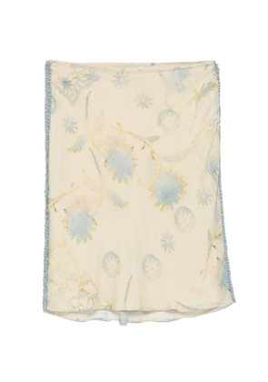 SIR. Cecile floral-print mini skirt - Neutrals