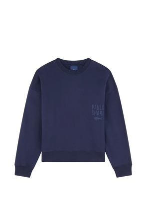 Paul & Shark logo-print crew-neck sweatshirt - Blue