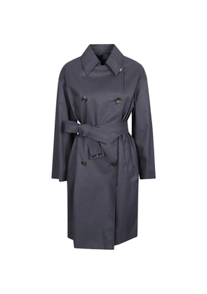 Max Mara double-breasted belted trench coat - Blue