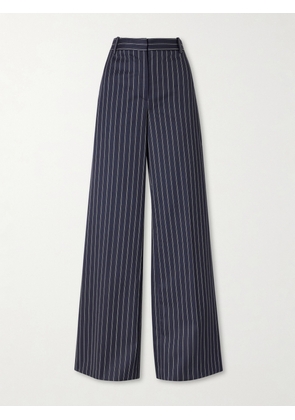 Nili Lotan - Rivers Striped Wool Wide-leg Pants - Blue - US0,US2,US4,US6,US8,US10