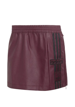adidas Adibreak logo-patch side-stripe mini skirt - Purple