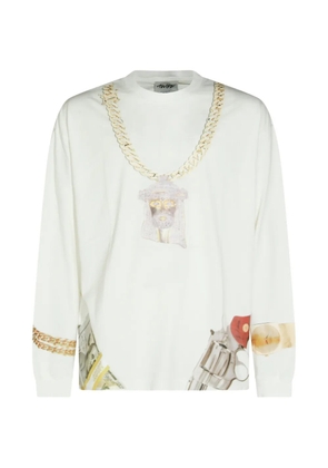 AWGE graphic-print long-sleeve T-shirt - Neutrals