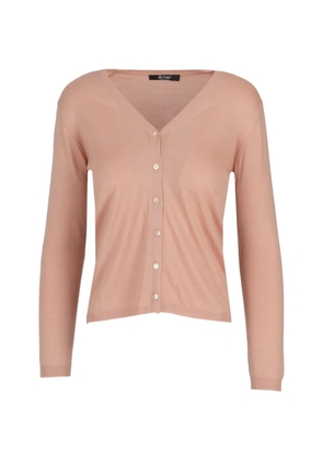 La-Rose V-neck knitted cardigan - Pink