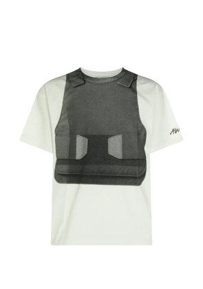 AWGE bulletproof vest-print T-shirt - Neutrals