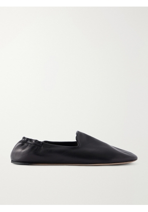 The Row - Casa Leather Loafers - Black - IT35,IT36,IT37,IT37.5,IT38,IT38.5,IT39,IT40,IT41,IT42