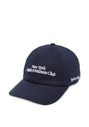 Sporty & Rich logo-embroidered baseball cap - Blue