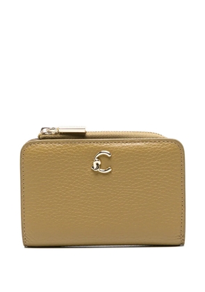 Coccinelle C-Me grained leather wallet - Neutrals
