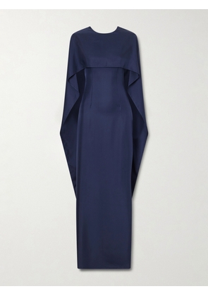 Emilia Wickstead - + Manolo Blahnik Alphonse Silk Gown - Blue - UK 4,UK 6,UK 8,UK 10,UK 12,UK 14,UK 16,UK 18