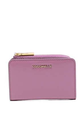Coccinelle logo-plaque bifold wallet - Purple