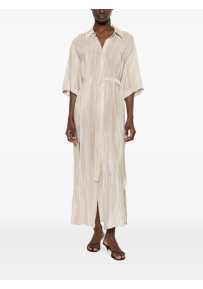 RAME belted button-down maxi dress - Neutrals