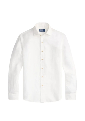 Polo Ralph Lauren Custom Fit Pony-embroidered linen shirt - White