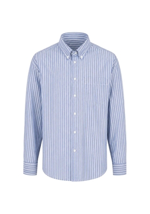 Paolo Pecora vertical-stripe button-down shirt - Blue