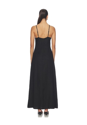 SEVEN WONDERS Unity Low Plunge Maxi Dress in Black. Size XS. Also in S, M, L, XL.