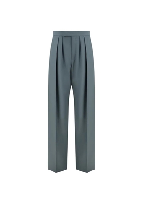 Chloé pleated wool trousers - Blue