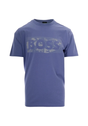 BOSS logo-print short-sleeve T-shirt - Blue