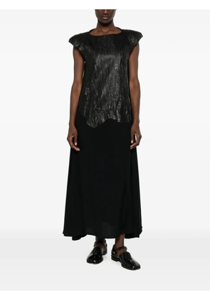 Isaac Sellam Experience leather-panelled sleeveless dress - Black