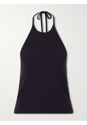La Ligne - Ribbed Jersey Halterneck Tank - Black - xx small,x small,small,medium,large,x large