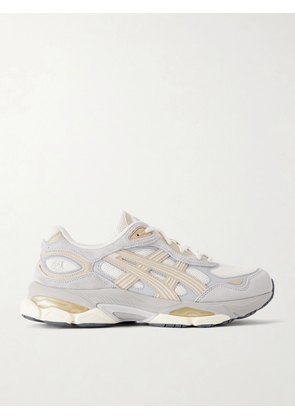 Asics - Gel-nyc 2.0 Suede-trimmed Lace-up Mesh Sneakers - Neutrals - UK 3,UK 3.5,UK 4,UK 4.5,UK 5,UK 5.5,UK 6,UK 6.5,UK 7,UK 7.5,UK 8,UK 8.5,UK 9,UK 9.5