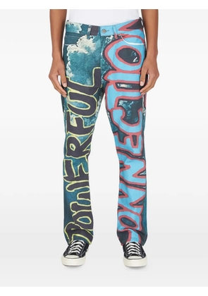 DRx x STEFAN MEIER x LN-CC graphic-print jeans - Blue