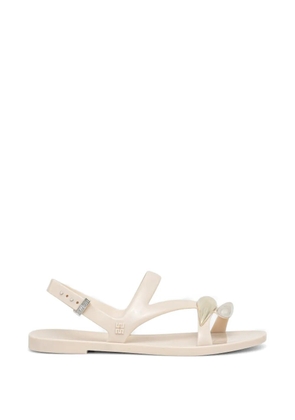 Melissa embellished buckled sandals - Neutrals