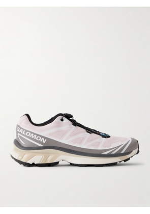 Salomon - Xt-6 Rubber-trimmed Mesh Sneakers - Pink - UK 3.5,UK 4,UK 4.5,UK 5,UK 5.5,UK 6,UK 6.5,UK 7,UK 7.5,UK 8,UK 8.5,UK 9