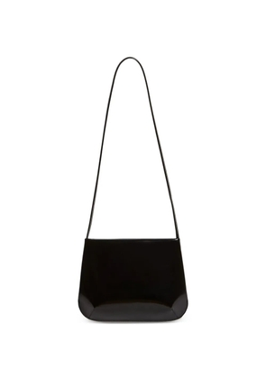 FANE polished-finish shoulder bag - Black