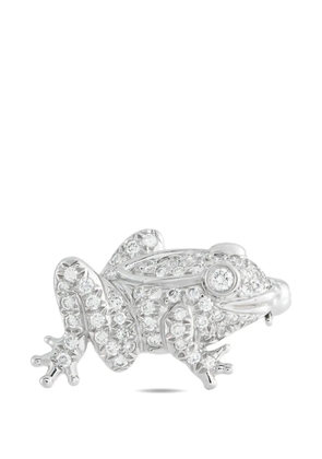 Tiffany & Co. Pre-Owned diamond frog brooch - Silver