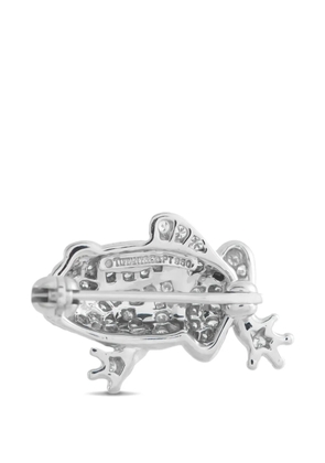 Tiffany & Co. Pre-Owned diamond frog brooch - Silver