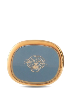 Patek Philippe Pre-Owned Ellipse enamel tiger cufflinks - Gold